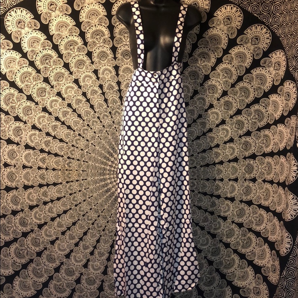 Polka Dots Overall Pants - Picture 2 of 8